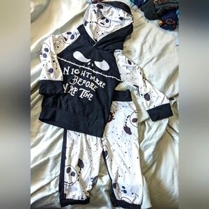 Nightmare Before Christmas Hoodie and Pants Set Size 12-18m